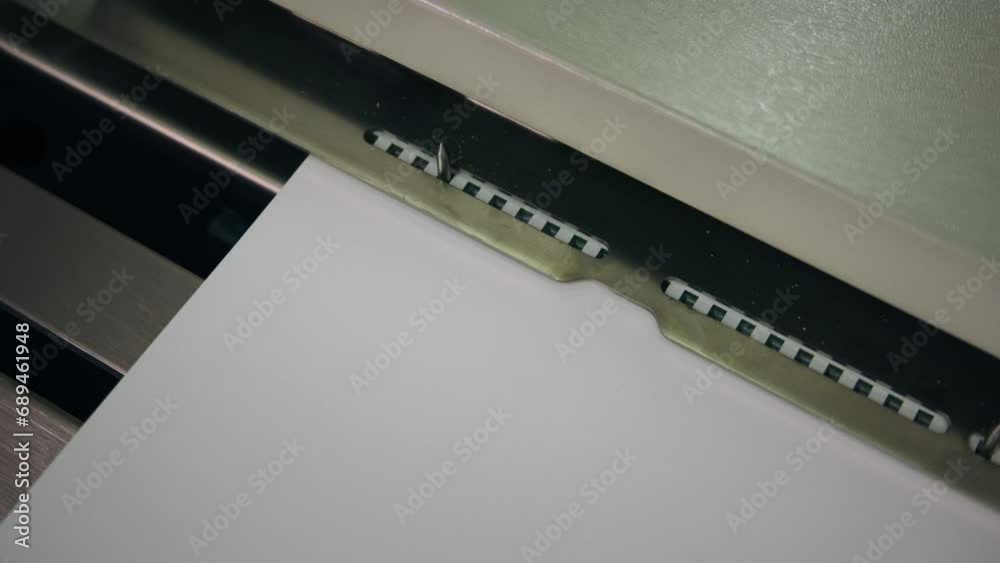 bookbinding machine slow motion shot bookbinding machine slow motion shot