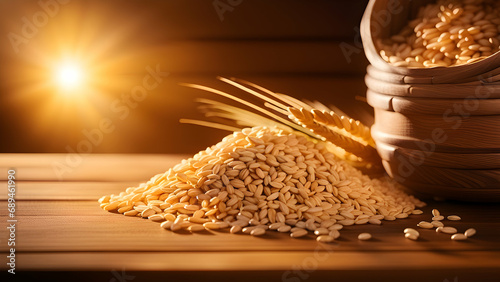 grains and wheat photo