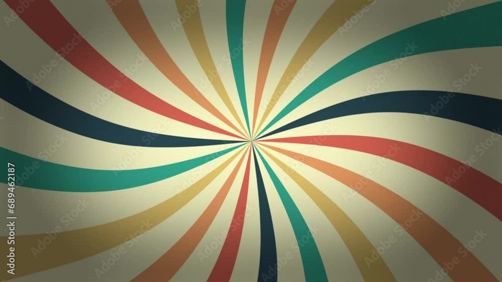 Illustration vintage retro grunge sunburst swirl colorful background 