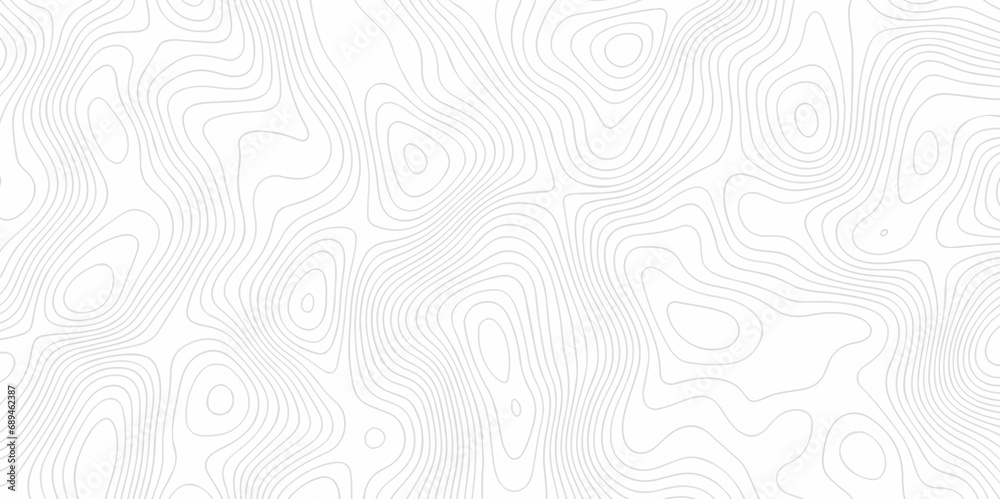 Fototapeta premium Seamless pattern wave lines Topographic map. Geographic mountain relief. Abstract lines background. Contour maps. Vector illustration, Topo contour map on white background, Topographic contour lines.