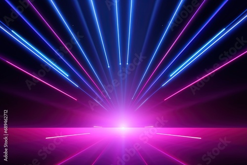 Party Pulse Abstract Neon Waves Fantastic Fusion Neon Lightscape,Neon Dance Floor Background