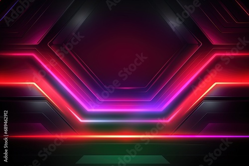 Party Pulse Abstract Neon Waves Fantastic Fusion Neon Lightscape,Neon Dance Floor Background