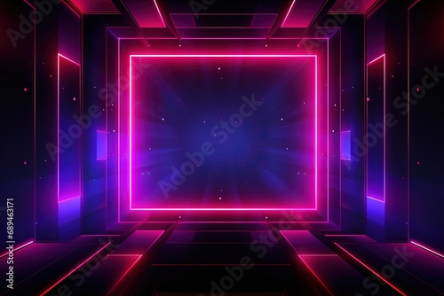 Party Pulse Abstract Neon Waves Fantastic Fusion Neon Lightscape,Neon Dance Floor Background