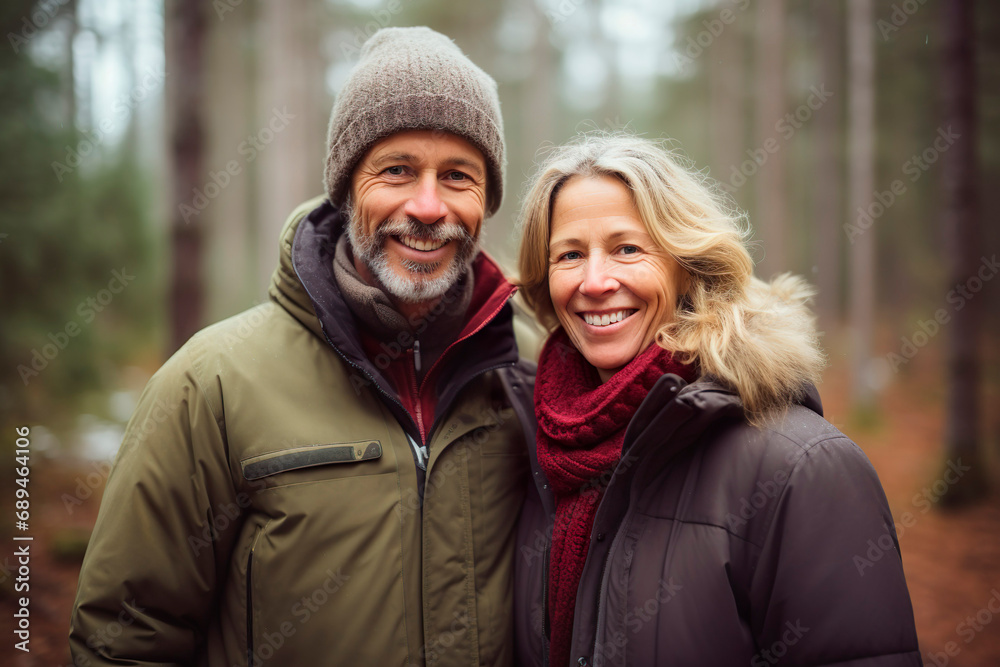 profile picture middle-aged couple for social media, casual photography