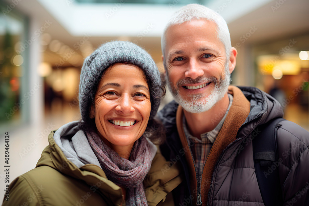 profile picture middle-aged couple for social media, casual photography