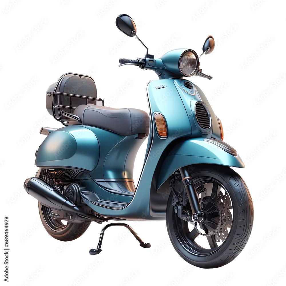 realistic a scooter isolated on transparent background