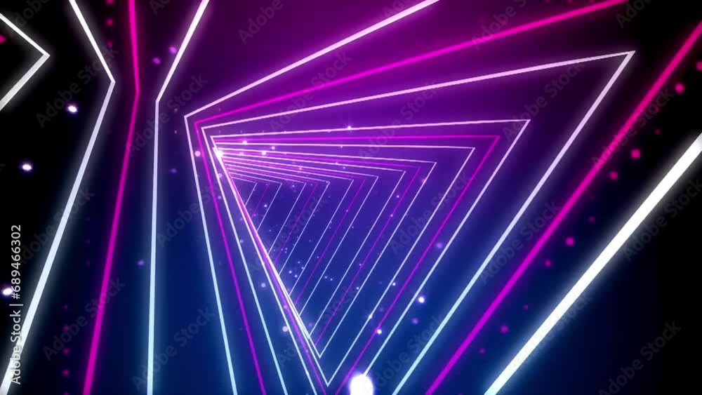 vj animation looped animated abstract background of colorful geometric shapes and lines