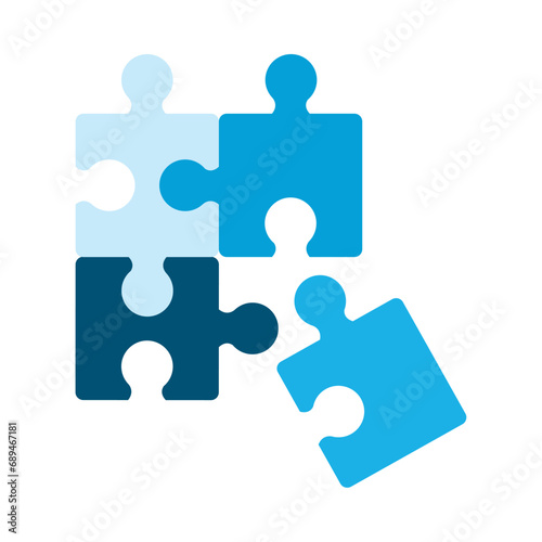 blue puzzle pieces