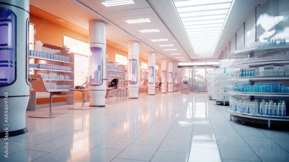 Pharma products store.