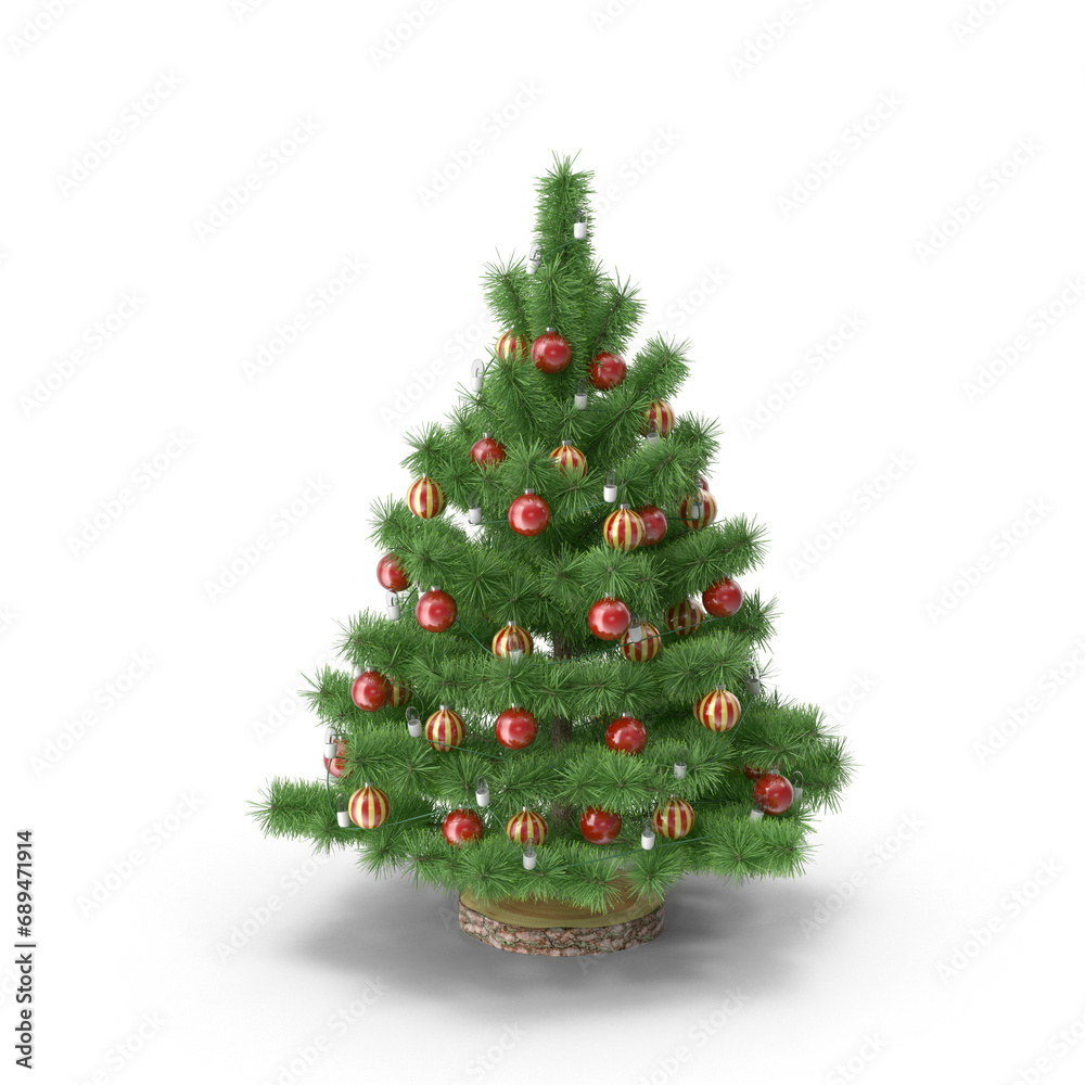 Christmas Santa Cap, Gifts, Christmas Tree, Tree PNG 3D render Christmas Santa Cap, Gifts, Christmas Tree, Tree PNG 3D render