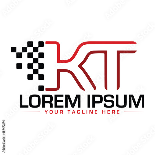 KT Logo Design Unique Logo Design