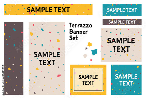 バナーセット_テラゾ柄