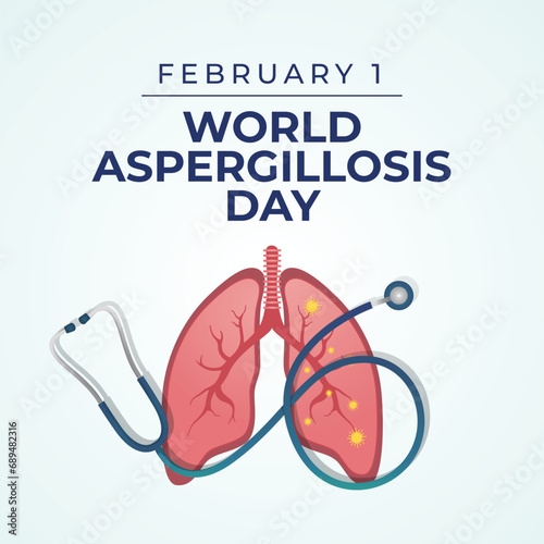 Flyers honoring World Aspergillosis Day or promoting associated events might include vector graphics regarding the event. design of flyers, celebratory materials.