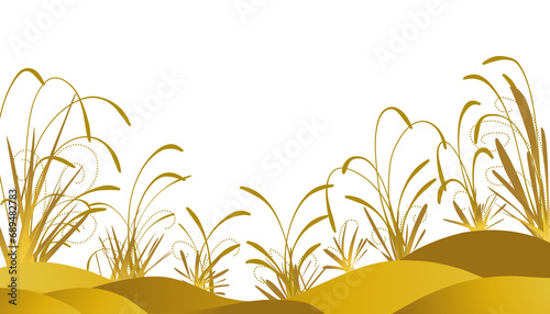 Illustration background with a mellow yellow plant theme. Perfect for wallpaper  invitation cards  envelopes  magazines  book covers.