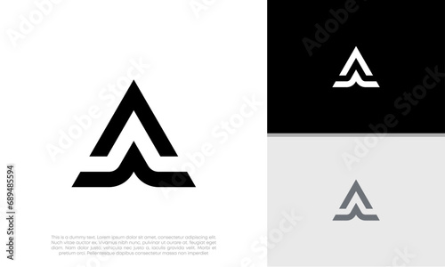 Initials A logo design. Initial Letter Logo. 
