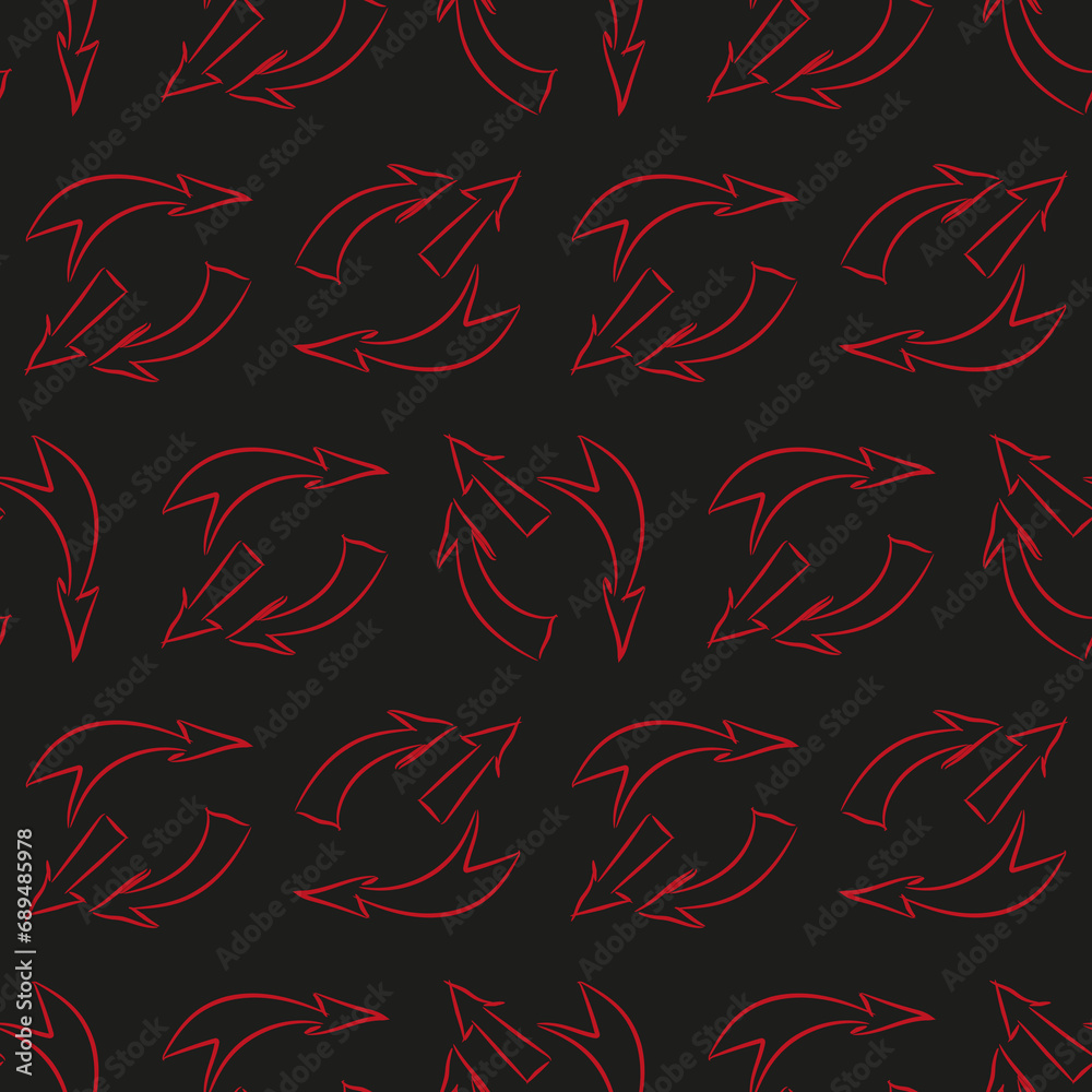 Black and red seamless abstract background