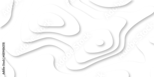 Black and white Seamless abstract white papercut background 3d realistic design use for ads banner and advertising print design vector. 3d topography relief. Vector topographic illustration.