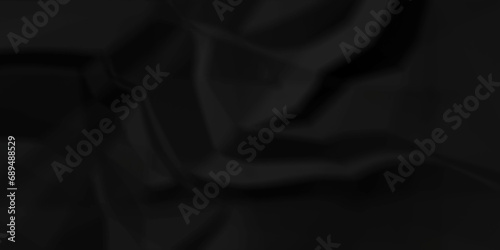 Dark black craft wrinkly paper crumpled texture. black and red fabric textured crumpled grunge paper background. panorama black paper texture background, crumpled pattern texture background.