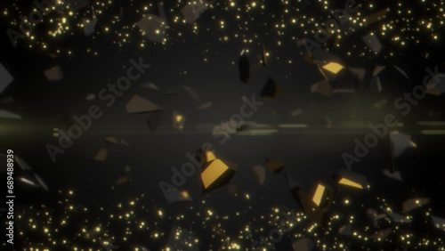 高級感あるキラキラしたパーティクル背景,gorgeous,elegant,black,Luxury,3d,glass,light,particle CG