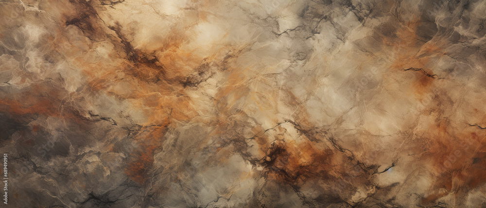 The rugged, earthy surface of a brown stone invites us to lose ourselves in the untamed beauty of nature, marble texture, Colorful background with copy space for design - obrazy, fototapety, plakaty 