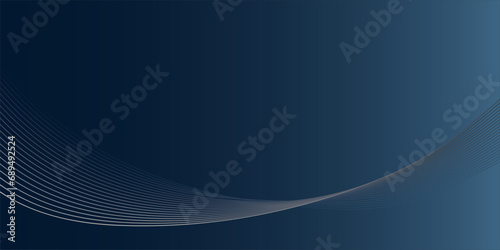 wave background.  wave design in blue background .Abstract blue smooth wave on a white background. Dynamic sound wave. Design element. Vector illustration. © Twinkle 