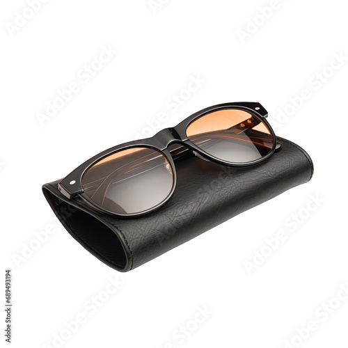 Black Sunglasses and Case
