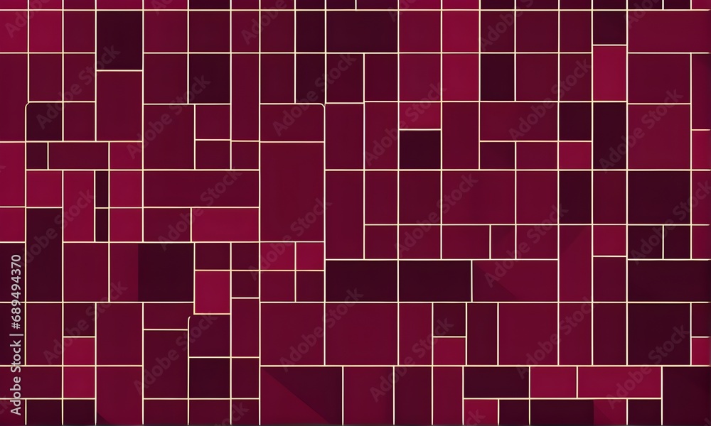 Squares in various shades of burgundy background, Illustration, banner, cover