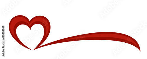 The symbol of a red stylized heart.