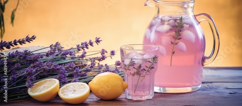 Healthy and delicious lavender lemonade. Made with homemade lavender honey syrup. A refreshing, organic, non-alcoholic cocktail.