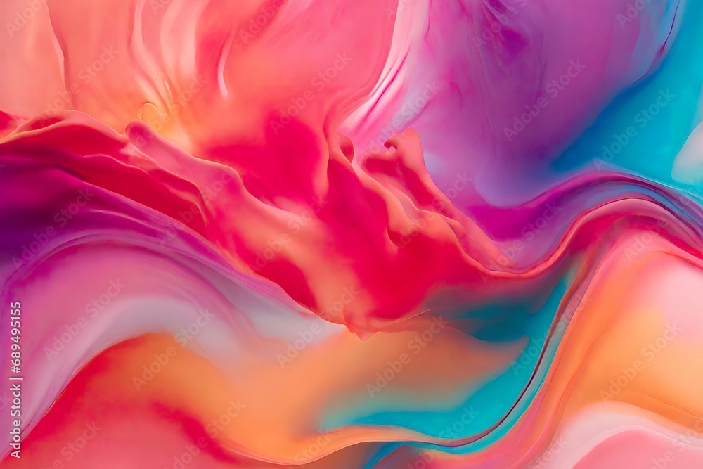 Fluid Abstract Colorful Background Design for High Resulation Design