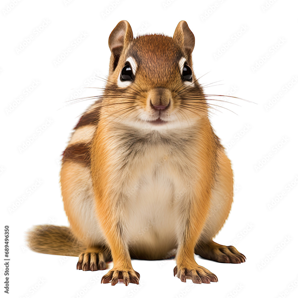 Obraz premium Chipmunk photograph isolated on white background