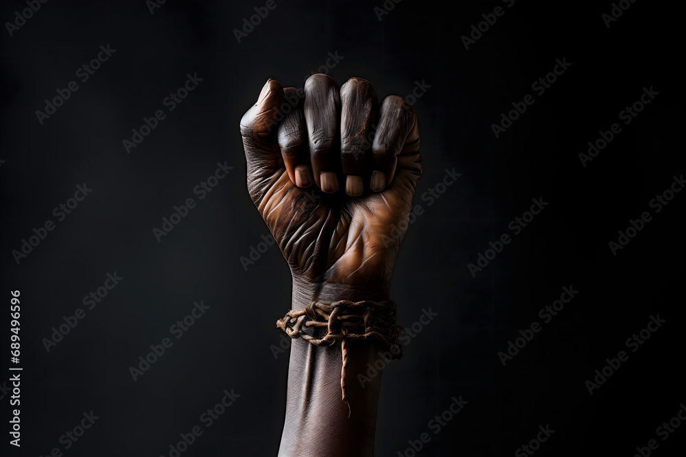 day for freedom, end of slavery, black history, Pan African flag, black fist raised for Black History Month, Africa day for freedom, end of slavery, black history, Pan African flag, black fist raised for Black History Month, Africa