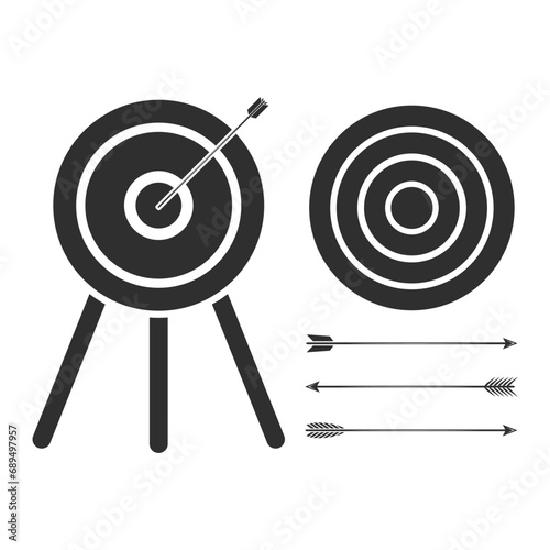 Archery Vector Illustration, Archery Target Vector Set, Arrow Vector, Bow Vector, Archery Bow and Arrow Designs, Modern Archery Equipment Vector Collection, Archery Monogram, Vintage-Inspired Archery 
