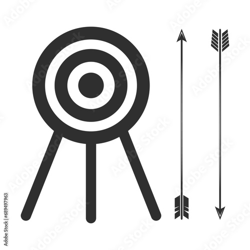 Archery Vector Illustration, Archery Target Vector Set, Arrow Vector, Bow Vector, Archery Bow and Arrow Designs, Modern Archery Equipment Vector Collection, Archery Monogram, Vintage-Inspired Archery 
