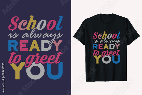 Back To School T-shirt Design.
