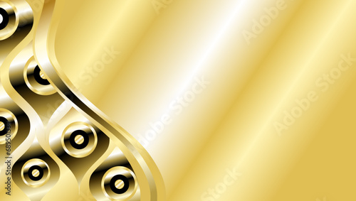 luxury golden retro background in vector format