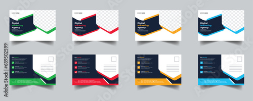 Modern Creative Corporate Post Card Template, Vector Template for Opening Invitation Editable, Professional Business Postcard Design, Event Card Design, Invitation Design, Direct Mail EDDM Template