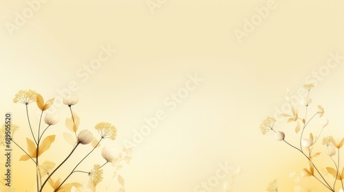 Soft pastel yellow background, simple and unobtrusive, ideal for presentation slides © Emil