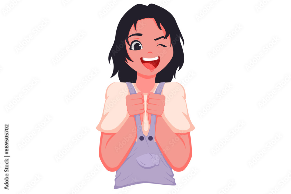 Cute Anime Girl Character Design Illustration Cute Anime Girl Character Design Illustration