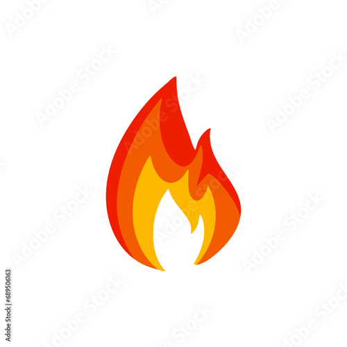 Cartoon fire flame vector 