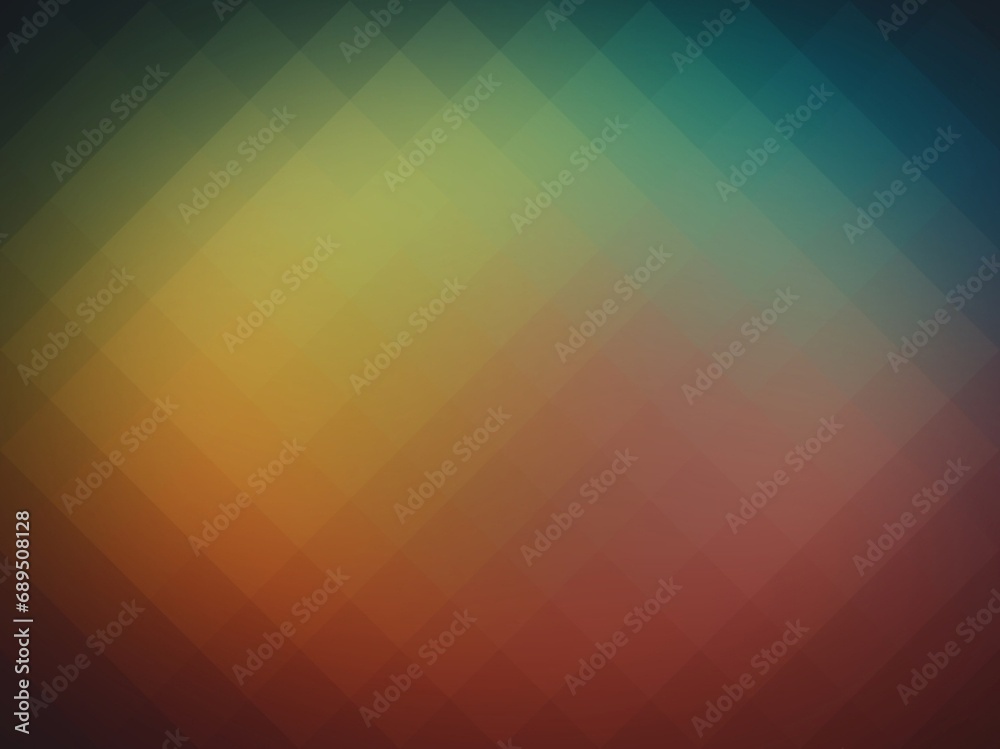 Pixel retro empty background. Orange yellow green holographic gradient. Abstract geometric texture.