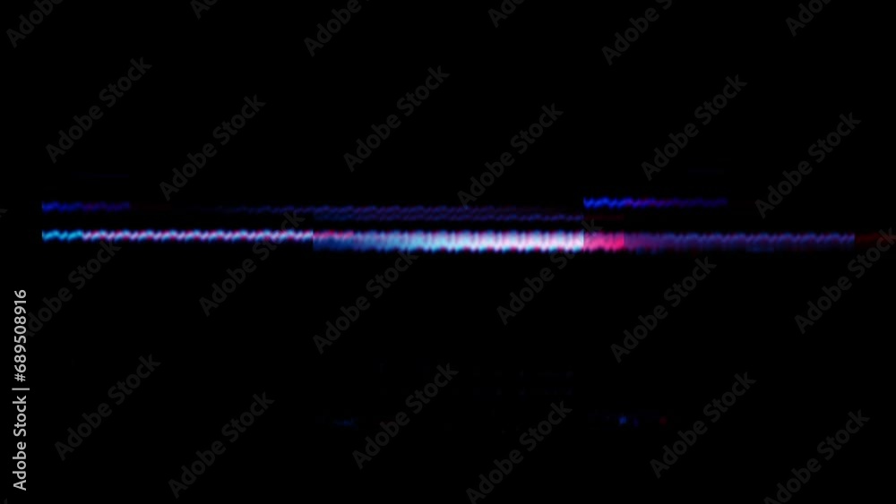 Glitch noise static television VFX. Visual video effects stripes background, tv screen noise glitch effect. Video background, transition effect for video editing, intro and logo reveal with sound.