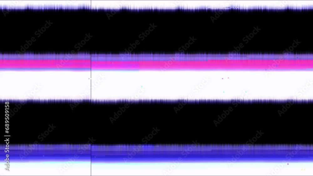 Glitch noise static television VFX. Visual video effects stripes background, tv screen noise glitch effect. Video background, transition effect for video editing, intro and logo reveal with sound.