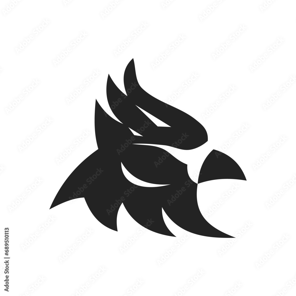 Cardinal Bird Logo template Isolated. Brand Identity. Icon Abstract Vector graphic Cardinal Bird Logo template Isolated. Brand Identity. Icon Abstract Vector graphic