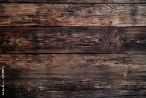 Vintage wood texture from aged panels forms an abstract backdrop  an empty canvas for creative design. Wood is AI Generative beauty.