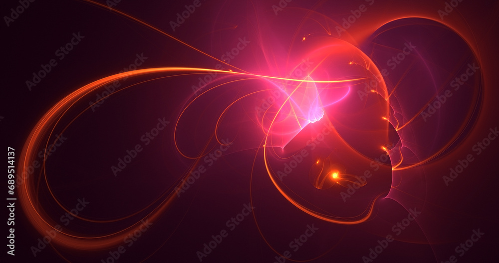 3D manual rendering abstract colorful fractal light background 3D manual rendering abstract colorful fractal light background