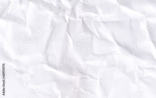 Crumpled paper texture, White color