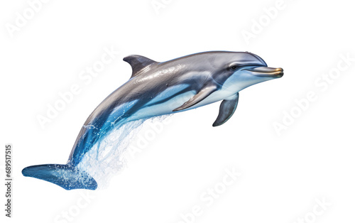 Playful Dolphin On Transparent Background