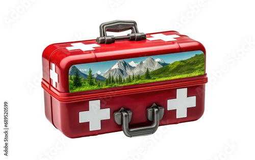 Portable First Aid Kit On Transparent Background