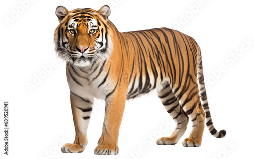 Regal Bengal Tiger On Transparent Background